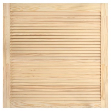Drzwi żaluzjowe, lite drewno sosnowe, 39,5 x 39,4 cm