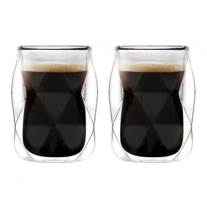 Dwie szklanki z podwójną ścianką 100 ml Dwie szklanki z podwójną ścianką 100 ml