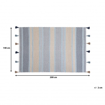 Dywan 140 x 200 cm wielokolorowy MARMARA