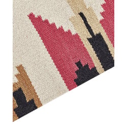 Dywan bawełniany kilim 160 x 230 cm wielokolorowy garni