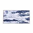 Dywan biało-niebieski 80 x 150 cm krótkowłosy IZMIT