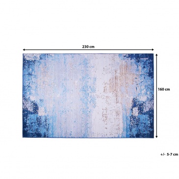 Dywan niebieski 160 x 230 cm krótkowłosy INEGOL