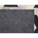 Dywan patchwork skórzany 160 x 230 cm czarno-szary NARMAN
