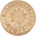 Dywan pleciony z juty, 150 cm, okrągły
