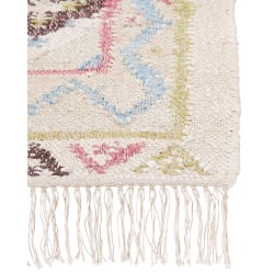 Dywan z juty 80 x 150 cm wielokolorowy terkos
