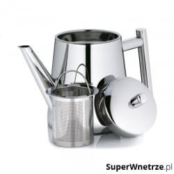 Dzbanek do herbaty z zaparzaczem 0,9 l Kela Ancona srebrny