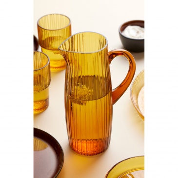 Dzbanek kusintha 1,2l amber glass 14940