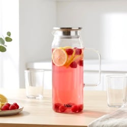 Dzbanek szklany z pokrywką 1,5 l