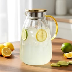 Dzbanek szklany z pokrywką 2,2 l