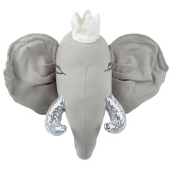 Dziecięca ozdoba ścienna słoń tantor szary