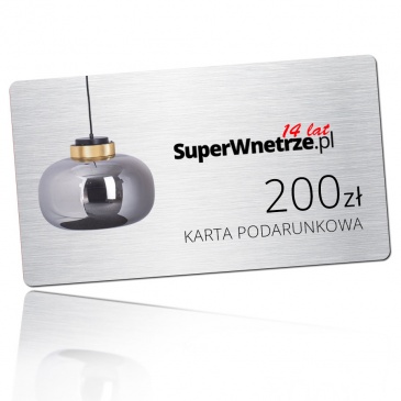 eKarta podarunkowa 200 zł SuperWnetrze.pl