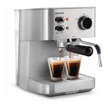 Ekspres ciśnieniowy do Espresso/ Cappuccino Sencor SES 4010SS srebrny Ekspres ciśnieniowy do Espresso/ Cappuccino Sencor SES 4010SS srebrny