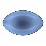 EQUINOXE Talerz owalny 35x22,3 cm, niebieski