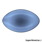 EQUINOXE Talerz owalny 35x22,3 cm, niebieski