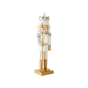Figurka dekoracyjna LJUNGAN Dziadek do orzechów 37 cm Biały
