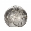 Figurka globus srebrna EARTH