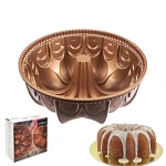 Forma do pieczenia babki aluminiowa z kominem foremka na babkę ciasto okrągła marissa 23,5 cm
