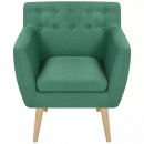 Fotel do salonu zielony