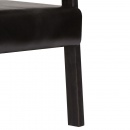 Fotel, czarny, 61x70x74 cm, prawdziwa skóra