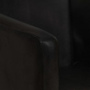 Fotel czarny skóra naturalna