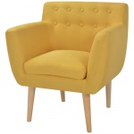 Fotel do salonu żółty