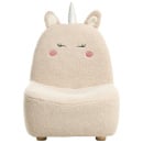 Fotel dziecięcy Jednorożec LULEA Boucle Jasnobeżowy