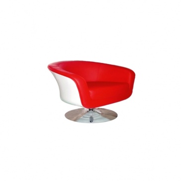 Fotel Magnum K-biały, S- czerwone