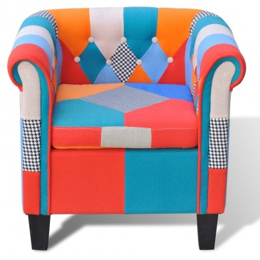 Fotel do salonu typu patchwork