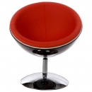 Fotel Sphere Kokoon Design czarno-czerwony