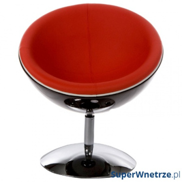 Fotel Sphere Kokoon Design czarno-czerwony