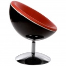 Fotel Sphere Kokoon Design czarno-czerwony