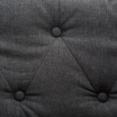 Fotel tapicerowany tkaniną ciemnoszary