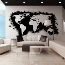 Fototapeta - Białe kontynenty, czarne oceany... (550x270 cm)