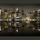 Fototapeta - Błyszczące wieżowce Nowego Jorku (200x154 cm)