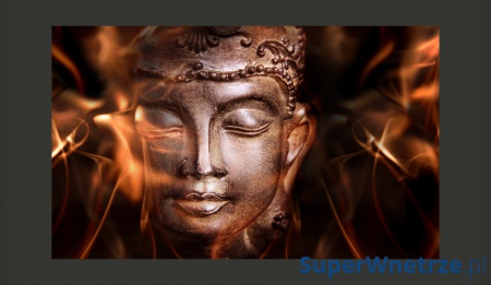 Fototapeta - Buddha. Fire of meditation. (450x270 cm)