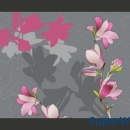 Fototapeta - magnolia (różowy) (200x154 cm)