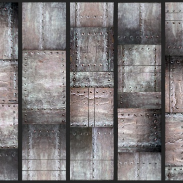 Fototapeta - Mosiężna ściana (50x1000 cm)