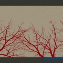Fototapeta - Red-hot branches (450x270 cm)