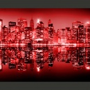 Fototapeta - Red-hot NYC (200x154 cm)
