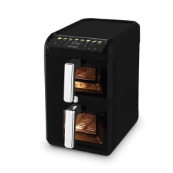 Frytkownica beztłuszczowa Air Fryer Dual 10 l (4 l + 6 l) BerlingerHaus Matte Black Collection BH-99