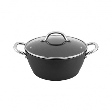 GARNEK ALUMINIOWY SILVER MERLOT Z/P 20CM 2,8L