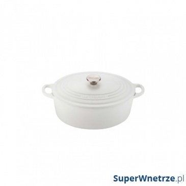 Garnek owalny 29 cm Le Creuset biały