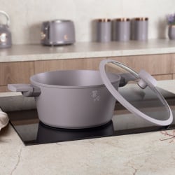 Garnek z pokrywą 24cm Taupe BerlingerHaus BH-8101 Garnek z pokrywą 24cm Taupe BerlingerHaus BH-8101