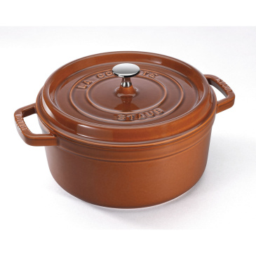 Garnek żeliwny okrągły Staub - 6.7 ltr, Cynamonowy