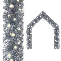 Girlanda świąteczna z lampkami led, 10 m, srebrna Girlanda świąteczna z lampkami led, 10 m, srebrna