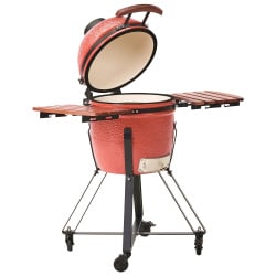 Grill węglowy KAMADO Ceramika Czerwony Grill węglowy KAMADO Ceramika Czerwony