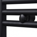 Grzejnik łazienkowy, wygięty 600 x 1424 mm, czarny