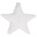 Gwiazda świąteczna świecąca ośnieżona ozdoba oświetlenie lampka święta biała 15 led 30 cm