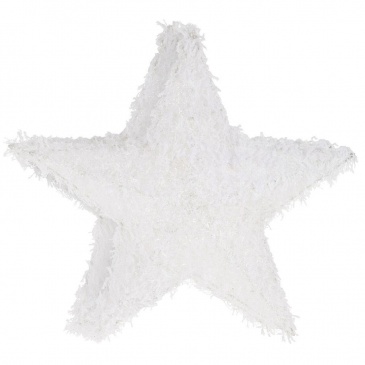 Gwiazda świąteczna świecąca ośnieżona ozdoba oświetlenie lampka święta biała 15 led 30 cm