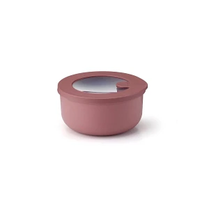 HERMETYCZNY OKRĄGŁY POJEMNIK S STORE&MORE BIO 350 ml - fiołkoworóżowy